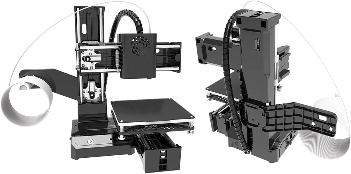 Mini 3D-printer – Compacte 3D-printer – Beginnersprinter – Desktop 3D-printer – FDM 3D-printer – Printvolume 10x10x10 cm – Ondersteuning PLA en TPU filament