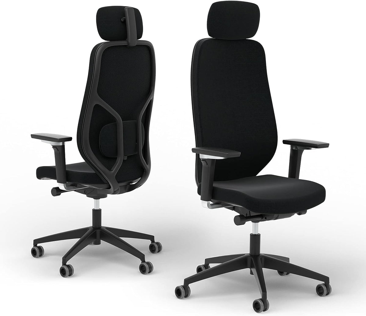 Ergonomische bureaustoel – Bureaustoel Thuiswerken – Draaistoel – Comfortabele Bureaustoel – Kantoestoel – 3D-kantelmechanisme – Verstelbare 5D-armleuningen