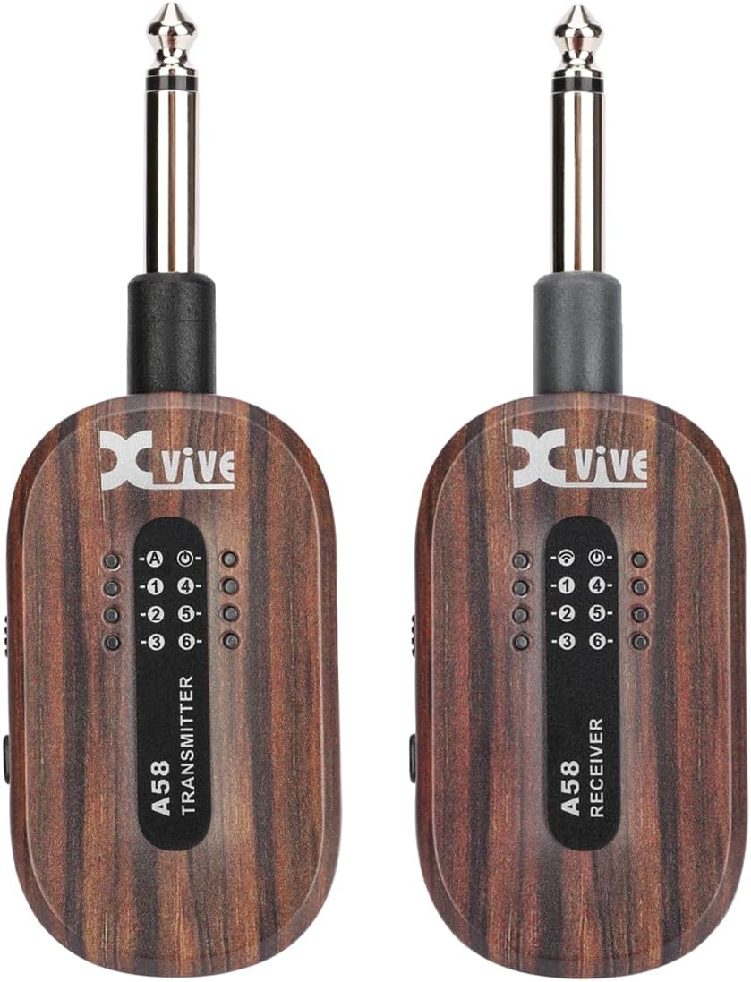 XVIVE A58-5.8GHZ DRAADLOZE GITAARSYSTEEM W/CASE - ROSEWOOD