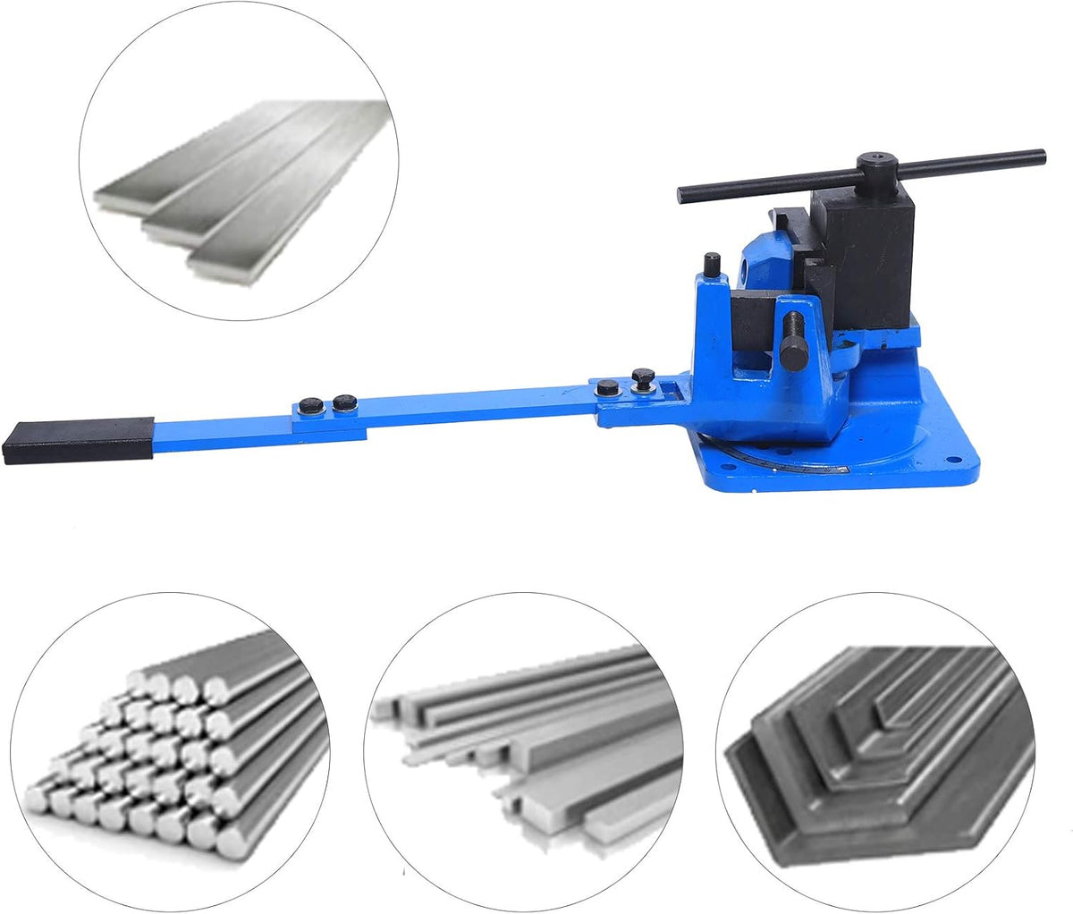 UB-100A 120° Angle Bending Machine, Bending Machine, Universal, Manual, Metal Bending Machine, Cast Steel, Manual Angle Bending Machine, Metal Bending Machine, Stainless Steel, Round Bending Device - QUORE