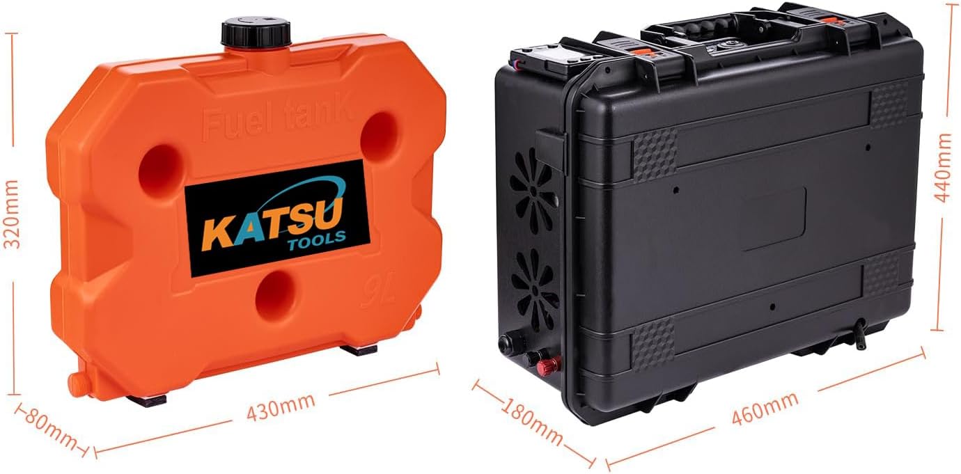 Dieselluchtverwarming – Dieselverwarmer – Luchtkachel – Camperkachel – Vrachtwagenverwarmer – 8 kW Vermogen – LCD-Display & Afstandsbediening