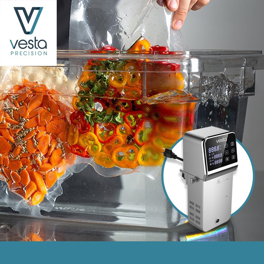 Vesta Precision Professionele Thermocirculator voor Koken op lage Temperatuur SV330 | Inclusief Wi-Fi-bedieningsapp en timer | 2300W roestvrijstalen vacuümkookmachine