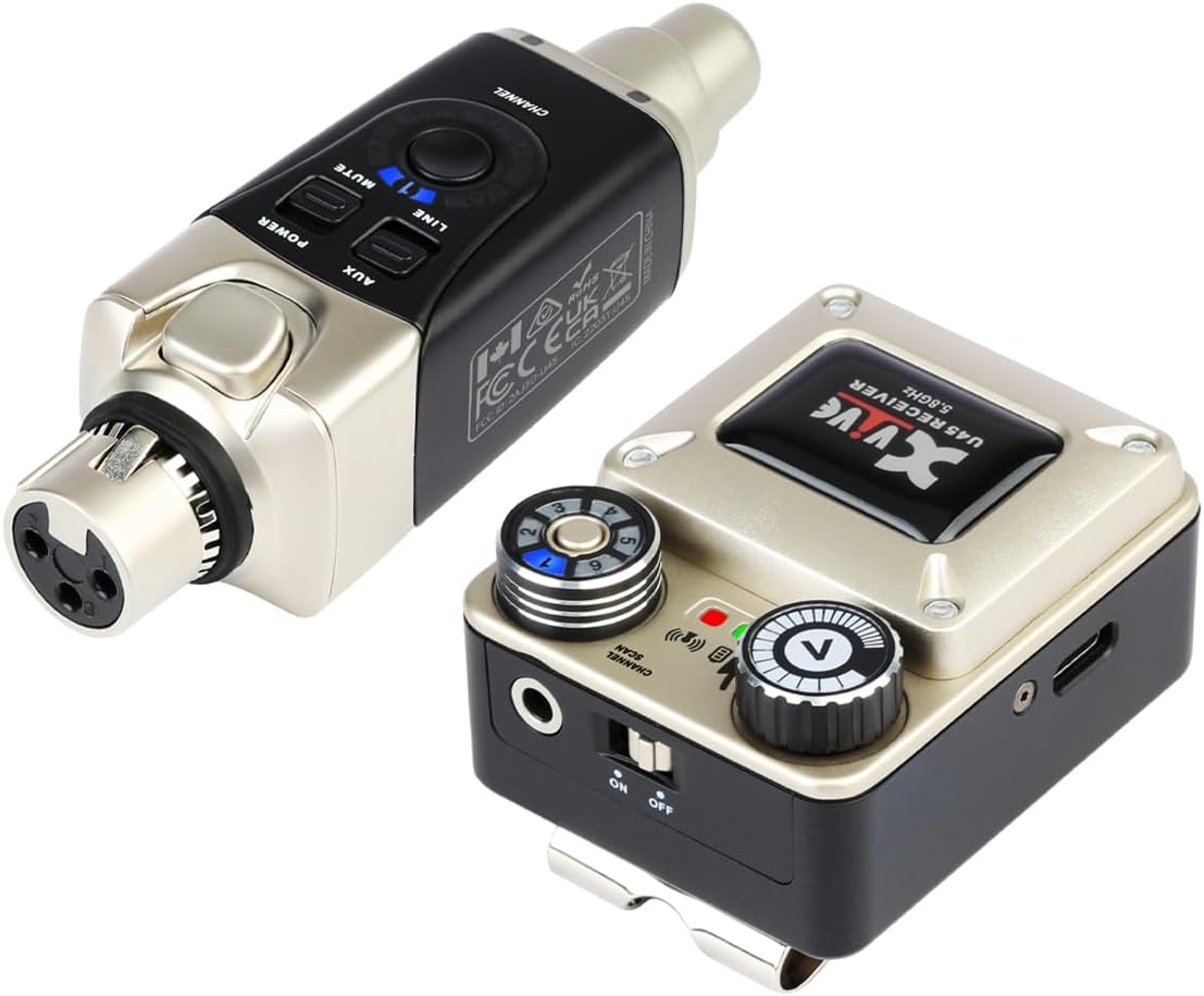 Draadloos In-Oormonitor Systeem 5,8 GHz – In-Ear Monitorsysteem – In-Ear Monitor Systeem – IEM Systeem – Monitor Set – Stabiele Draadloze Audioverbinding – Meer Bewegingsvrijheid Zonder Kabels