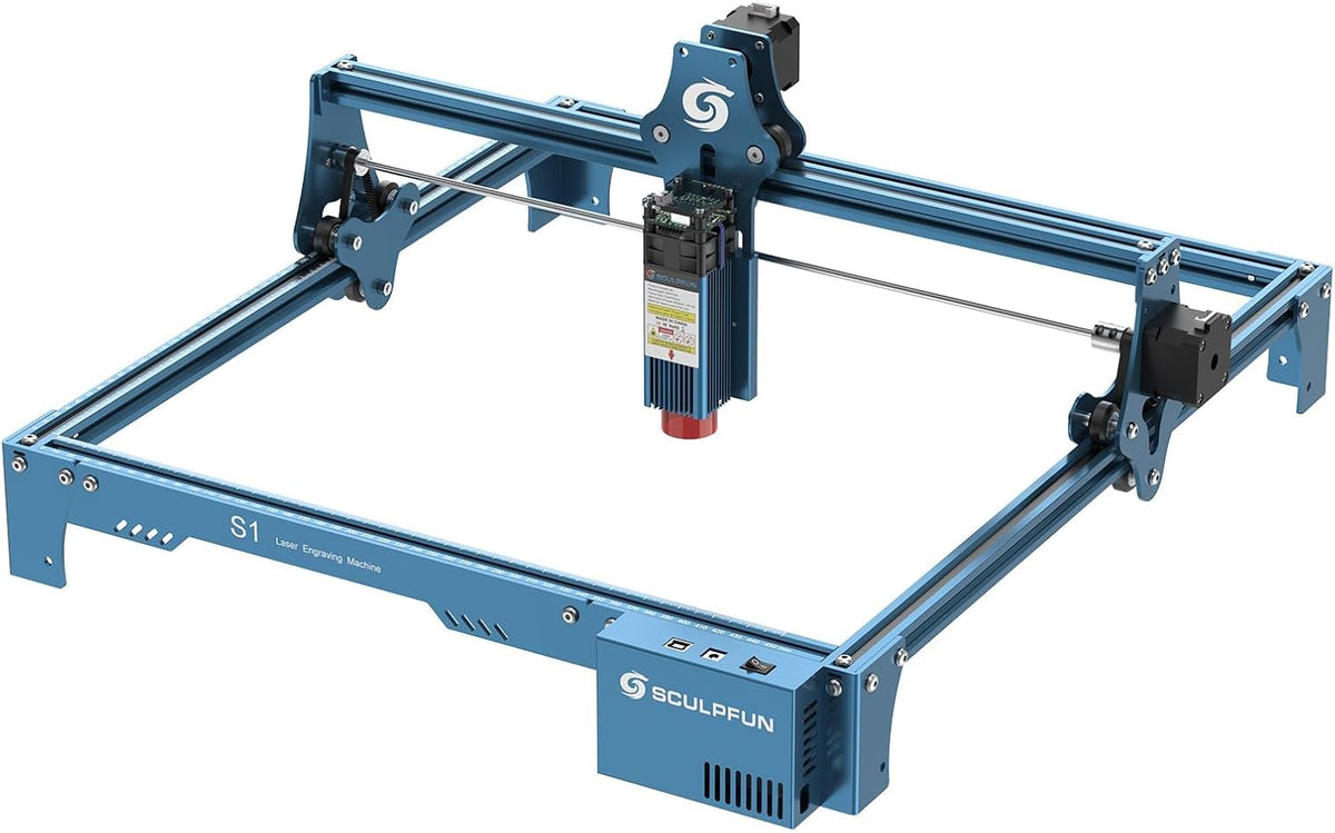 SCULPFUN S1 5,5 W lasergraveermachine 0,06 mm ultrafijne volledig metalen lasergraveermachine 110-240V 5W lasergraveermachine gecomprimeerde puntlasergraveermachine diepsnede