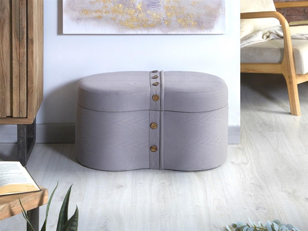 Tapisado GUNNAR GRIS 70 x 36 x 37 cm 70 x 36 x 37 cm