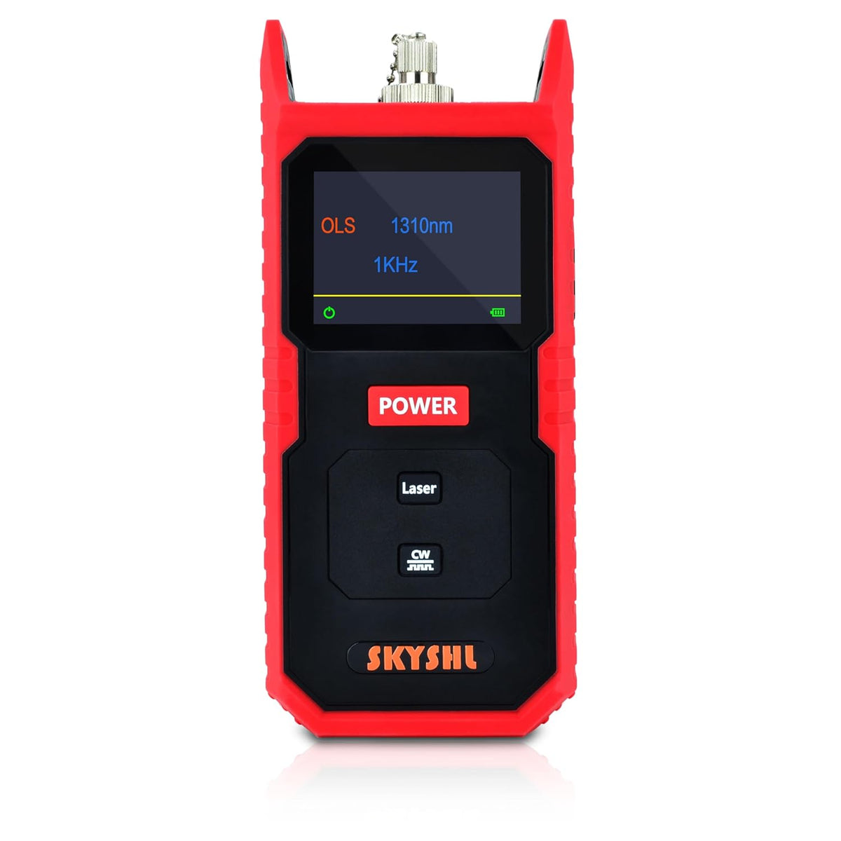 1310nm 1550nm Optische Lichtbron SM Optical Fiber Light Source Tester met SC FC ST LC UPC adapter en Kleurenscherm(SS100S)