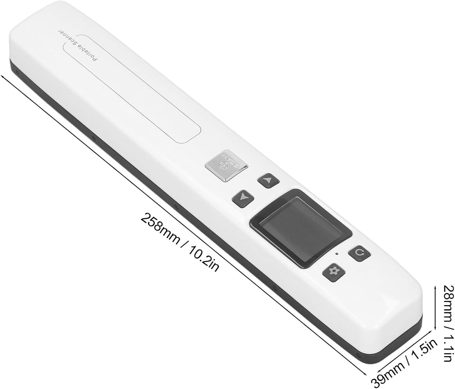 1050 DPI Mobiele Fotoscanner voor A4-documenten met JPG PDF-formaat, Draagbare Documentscanner, USB-handheld-beeldscanner voor Thuis en op Kantoor, Zakelijk, Foto, Afbeelding,