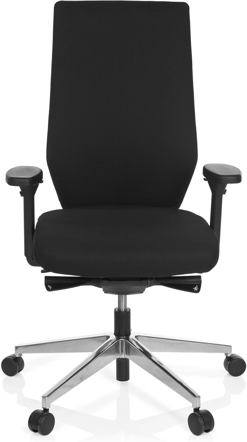 HJH OFFICE 608840-P PRO-TEC 700 draaistoel stof, zwart/oranje zwart