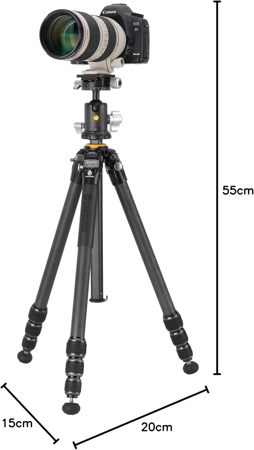 VEO 5 264CB160S - carbonstatief, kogelkop met dubbele assysteem - draagvermogen 15 kg