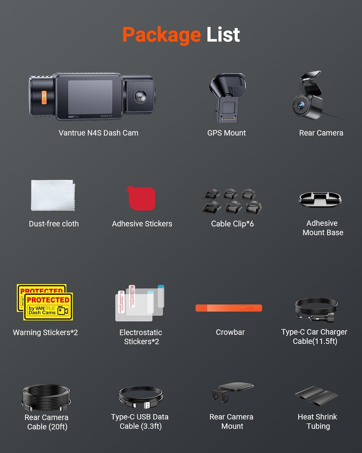 Driekanaals Dashcam – Dashcam Auto – Autocamera – Auto Camera – Voor- En Achtercamera – 2,7K + 2,5K + 2,5K – WiFi, GPS En Infrarood Nachtzicht