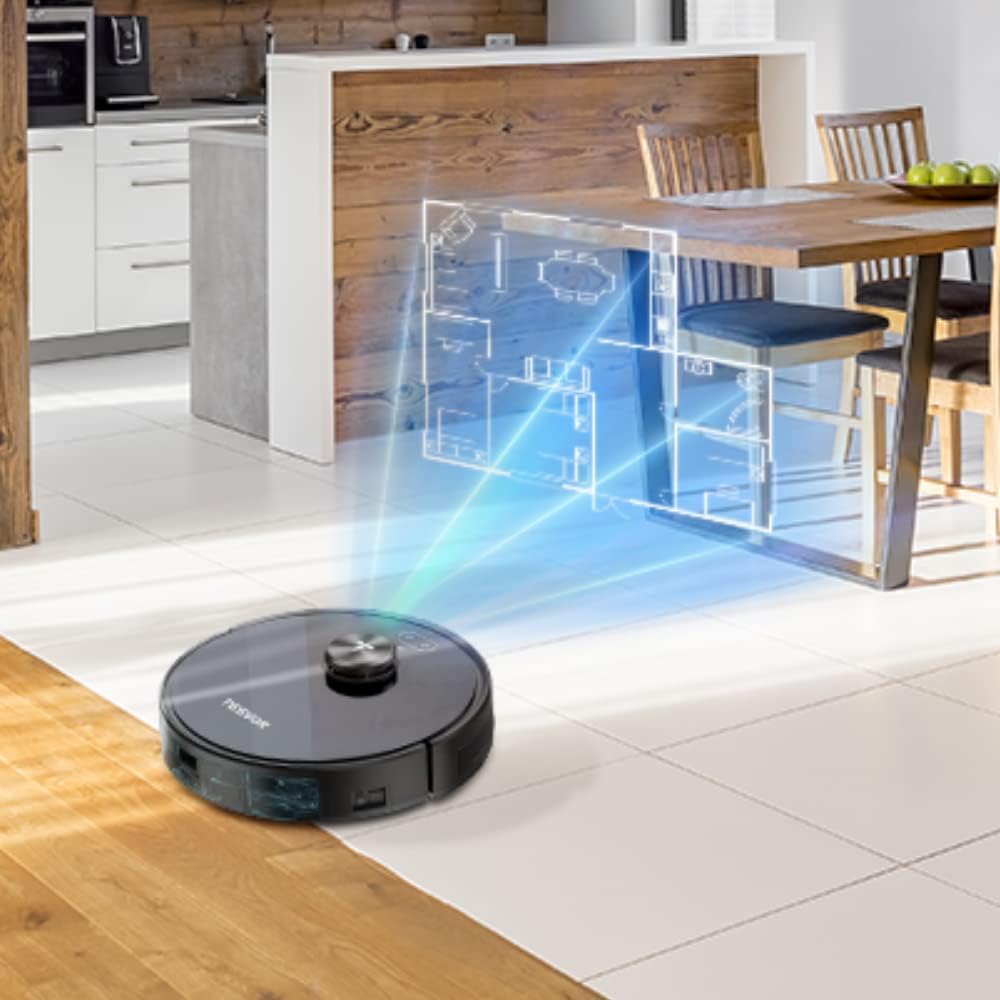 Robotstofzuiger – Stofzuigrobot – Zuigrobot – Dweilrobot – LiDAR Robotstofzuiger – 2200 Pa Zuigkracht – 120 Minuten Batterijduur