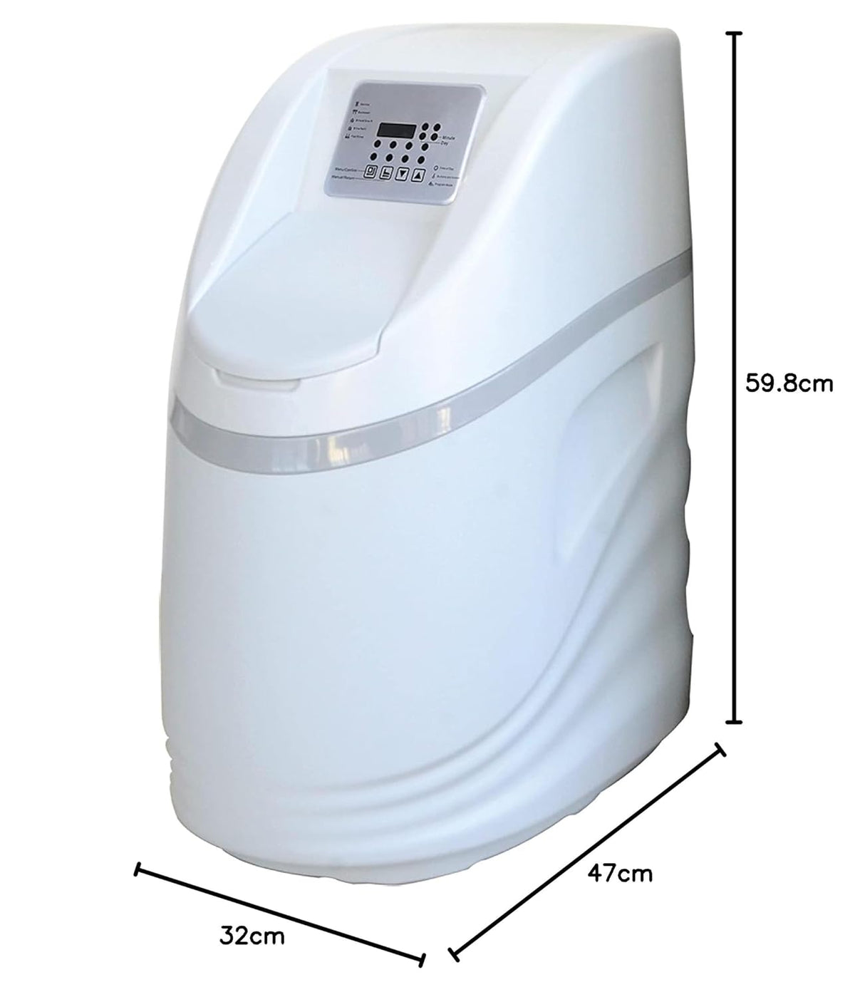 Waterontharder – Waterontkalker – Ontkalker – Waterverzachter – Kalkfilter – Voor Hele Huis tot 2 Badkamers en 5 Personen – 1.250 Liter per Dag – Automatische Regeneratie om 03:00 uur