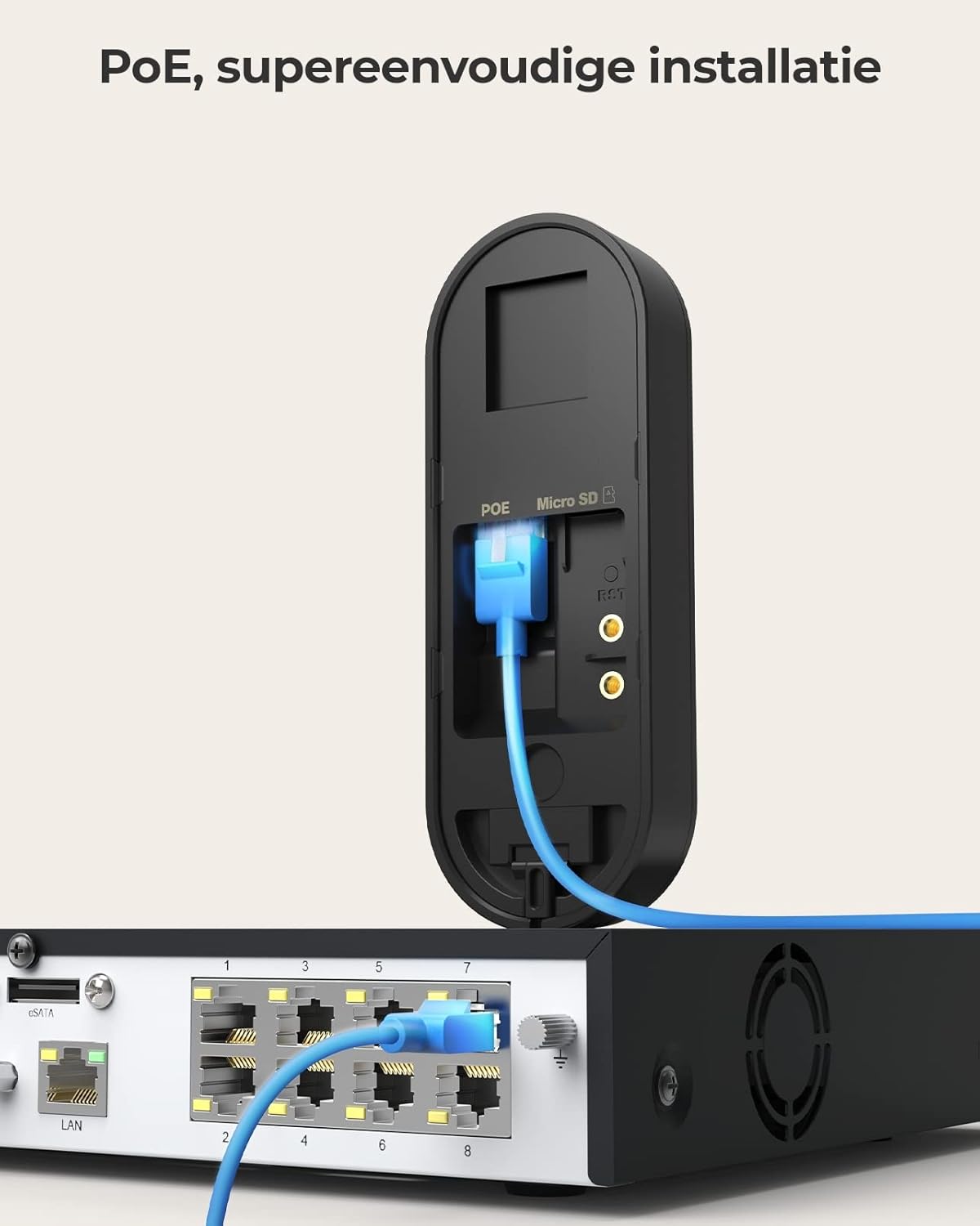 Deurbel Camera - Beveiligingscamera - Camerabewaking - Draadloos - met 2K - Super HD Video - 180° Diagonaal Beeld - Tweerichtingsaudio - Persoonsdetectie - Waterdicht - Waarschuwingen - Werkt met Alexa - Wit