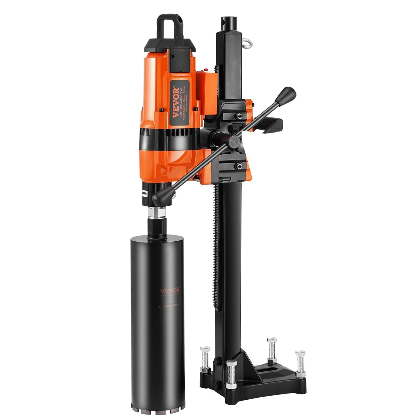 VEVOR Diamond Core Drilling Machine, Drill Diameter from 20 to 300 mm, Robust Concrete Core Machine, 3500 W with Holder, Core Drill, for Concrete, Brick, Marble
