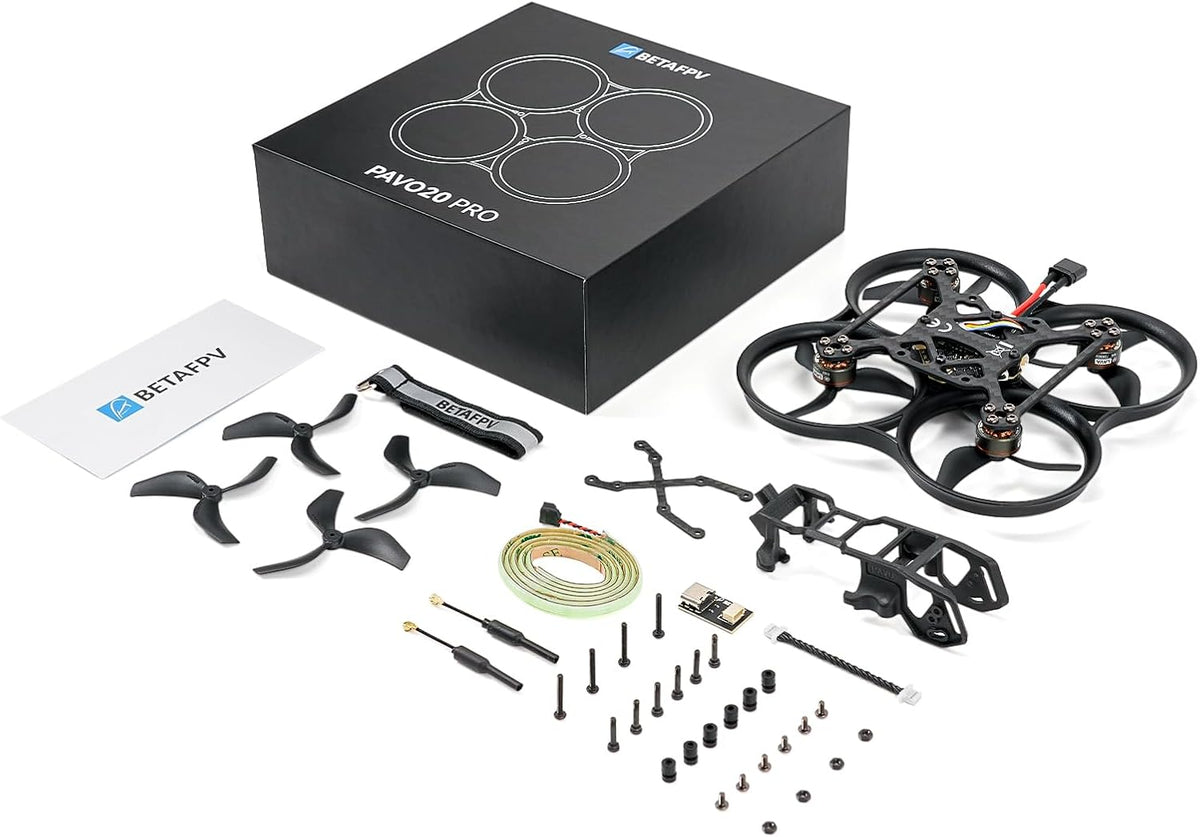 BETAFPV Pavo20 Pro Brushless Whoop Quadcopter 2,2 inch Cinewhoop met HD digitale beugel, Lava 1104 7200 kV motor GF2218 3-B Prop, compatibel met O3/Caddx Vista/Runcam Link voor FPV freestyle