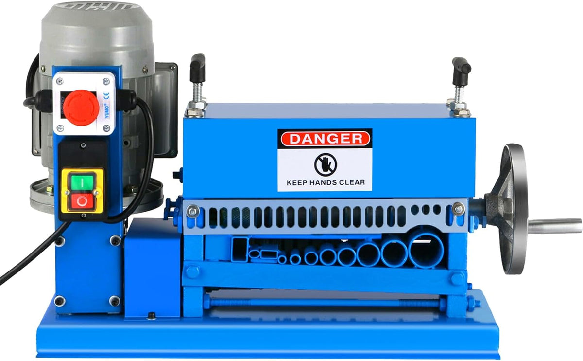 VEVOR Electric stripper machine 370W stripper wires 1.5-38mm, 27m/min high efficiency stripping cable stripper machine professional tools for recovery recycling copper wire