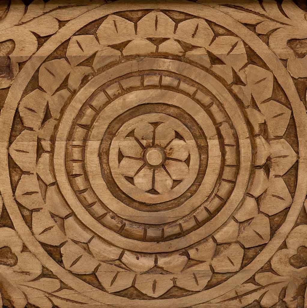 baul acabado artesanal marron