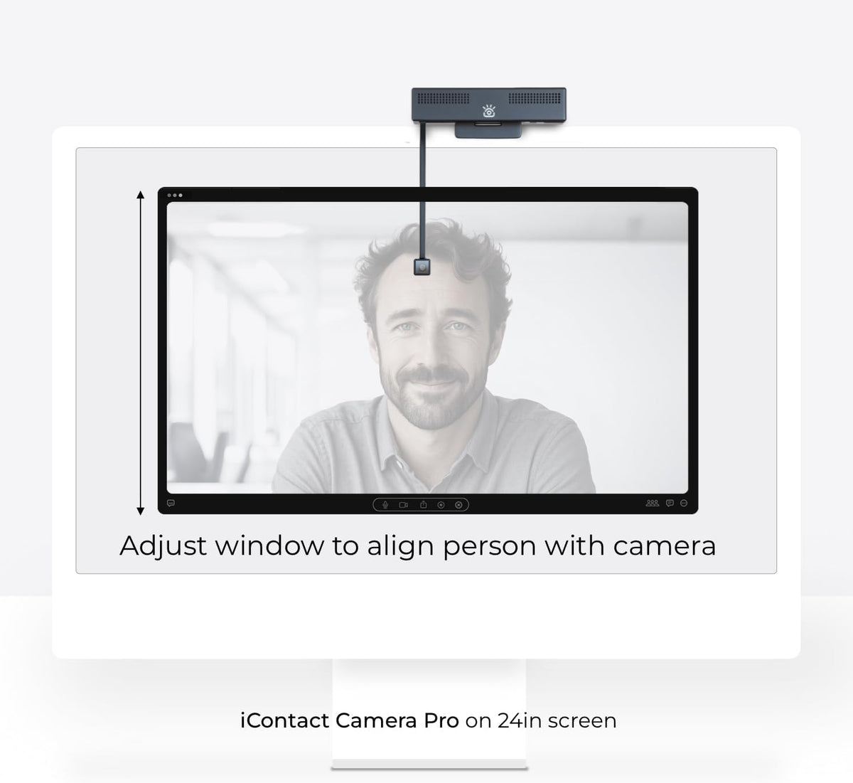 Pro 4K HD webcam met oogcontact, ruisonderdrukkende microfoon, plug and play USB voor Mac & PC zoom, Skype, teams, conferencing en videogesprekken
