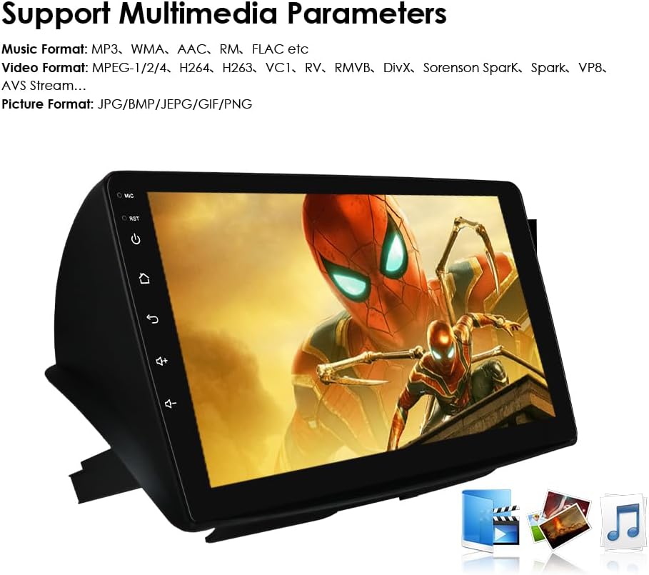 Ossuret Autoradio voor Citroen C2/C3 (2002-2006), 9 Inch Android 13 Aanraakscherm 2+32GB GPS Navigatie met Carplay Android Auto WiFi Bluetooth Stuurwielbediening DSP USB
