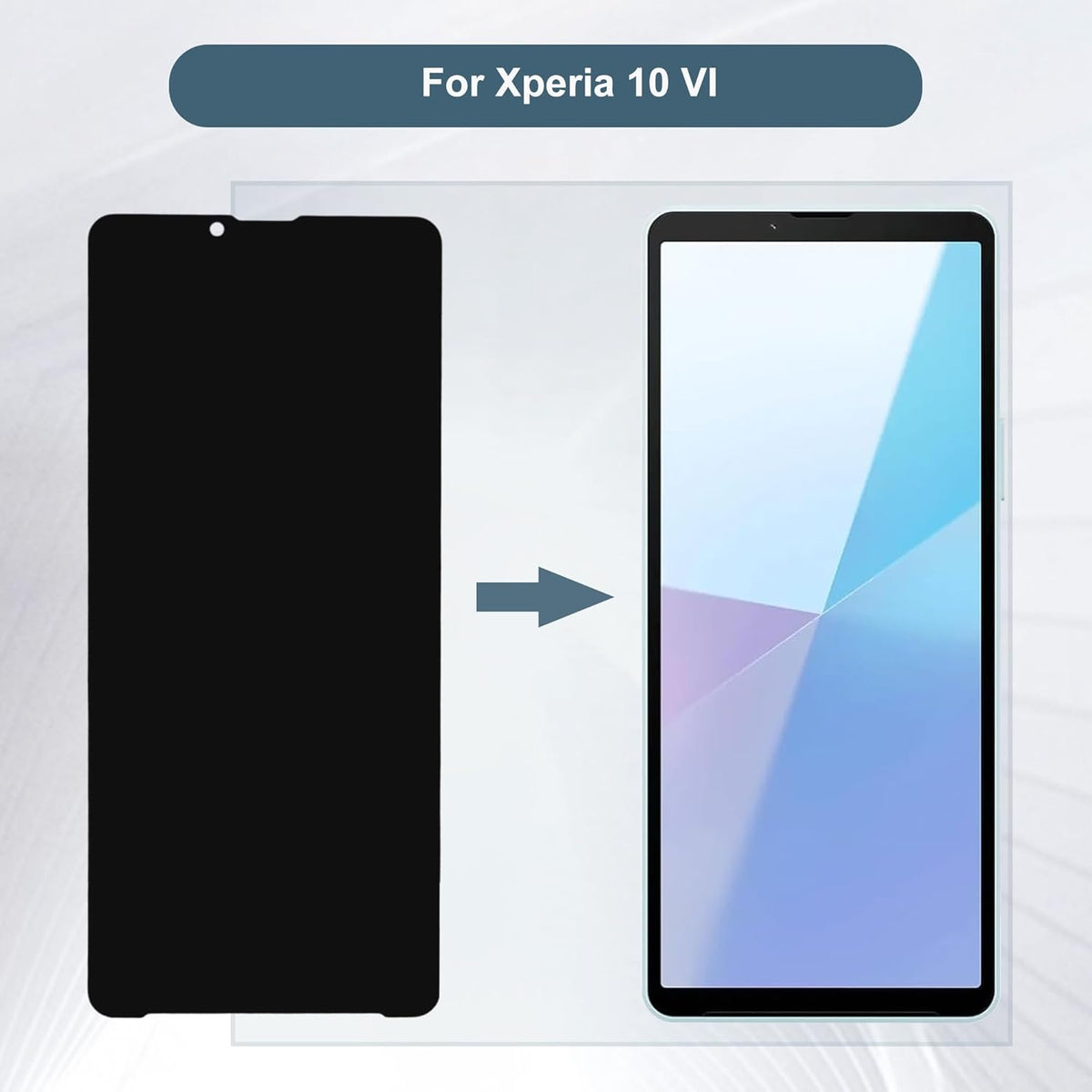 Vervangend display compatibel met Sony Xperia 10 VI XQ-ES72 (geen frame 6,1 inch LCD-display touchscreen montage met gereedschap