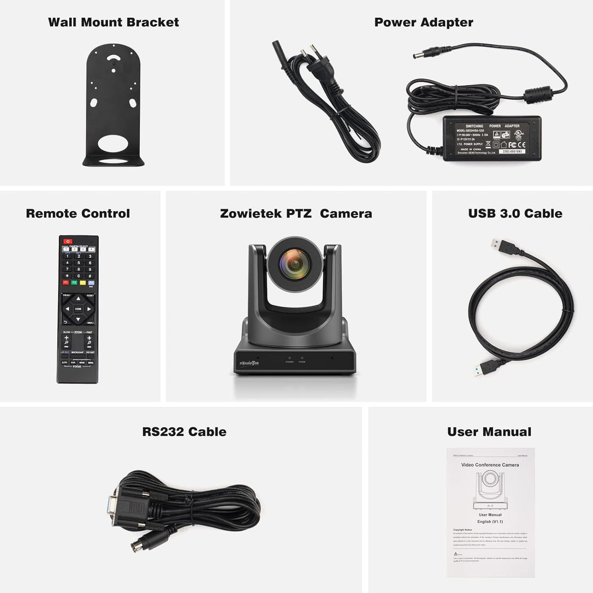Zowietek Nieuwe Gen PTZ AI Camera PoE | AI-tracking | 20x optische zoom | Gelijktijdige SDI-, HDMI- en USB-uitgangen | IP Live Streaming voor vergadering, kerk, evenementen, onderwijs