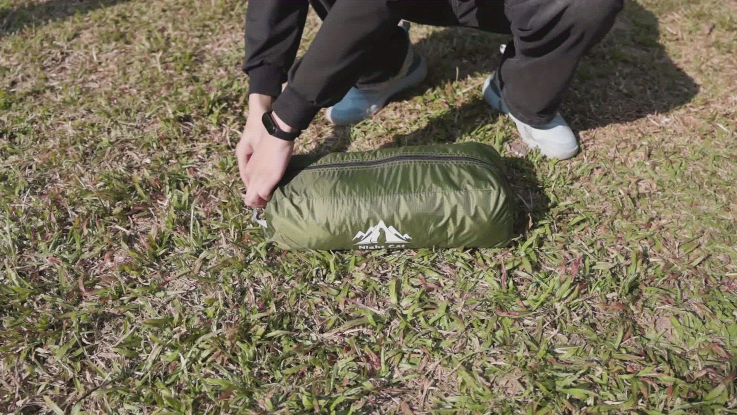 Hangmat – Campinghangmat – Tenthangmat – Reis Hangmat – Outdoor Hangmat – Lichtgewicht & Compact – Ingebouwd Muskietennet en Waterafstotende Buitensluier