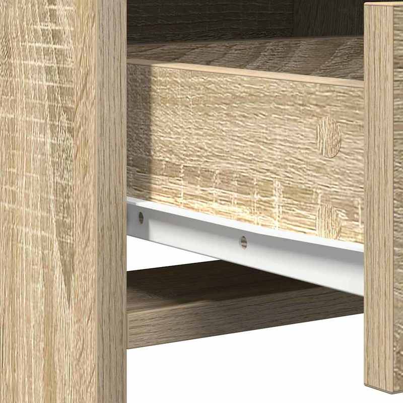 Damming Table with Door 2pcs Brown 50 X 41 X 135Cm Wood Material Crafted from High-Quality Engineered Wood, This Makeup Table Is Both Functional And Practical., Home Organization, Dressing Table, Stylish Dresser, Modern Vanit