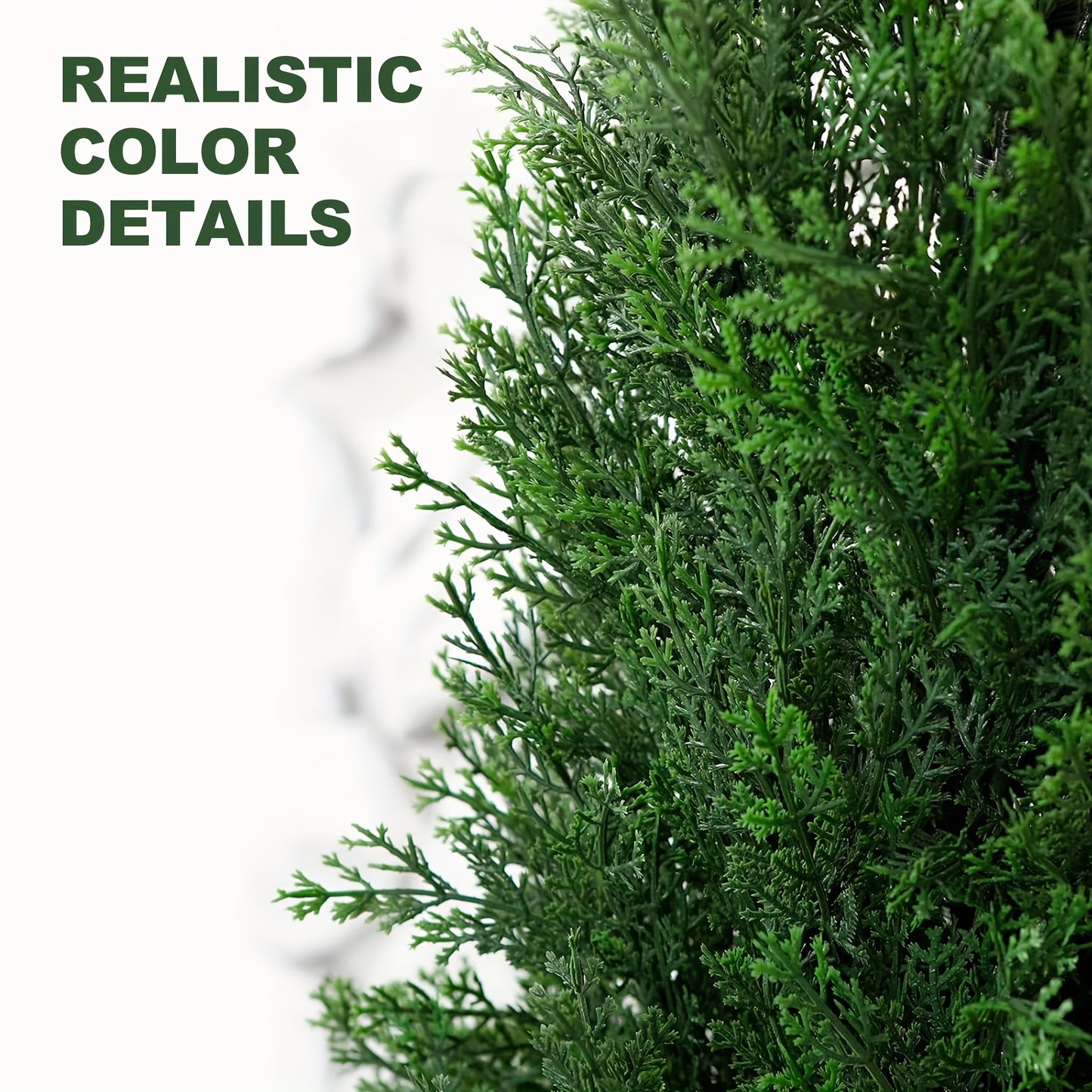 Kunstmatige Cederbomen – Nepdennen – Kunstplant – Kunststruiken – Evergreen Planten – Set Van 2 – 6 Voet Hoog – Weerbestendig PE Plastic