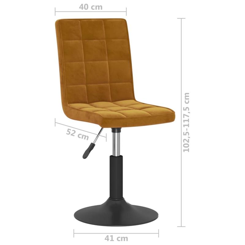 Draaibare Eetkamerstoelen – Eetkamerstoelen Met Armleuning – Keukenstoelen – Retro Stoelen – Eetkamerstoelen Set 4 – Comfortabel En Ergonomisch – Bruin Met Houten Poten