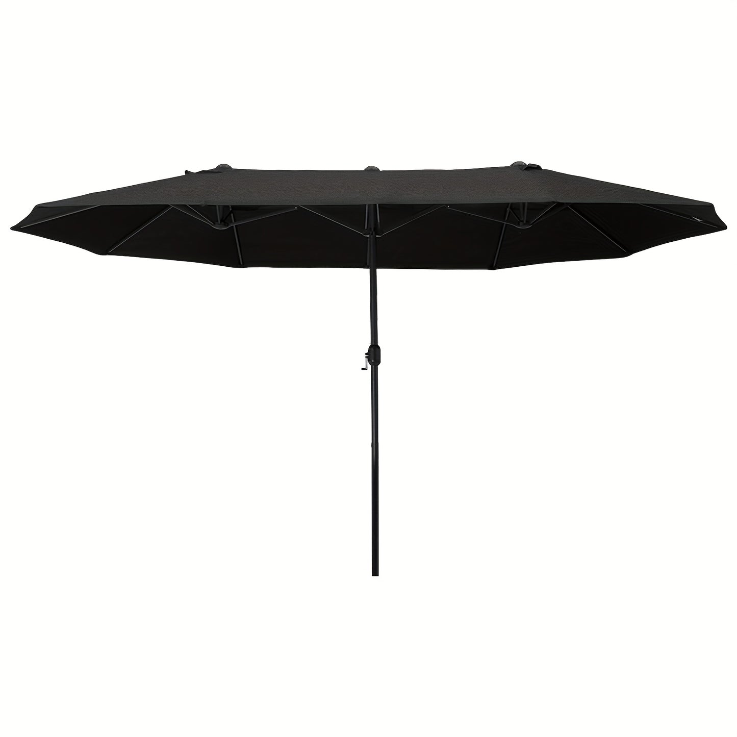 Parasol – Tuinparasol – Balkonparasol – Zweefparasol – Stokparasol – Zwart – 12-speer canopy – Scheurbestendig polyester