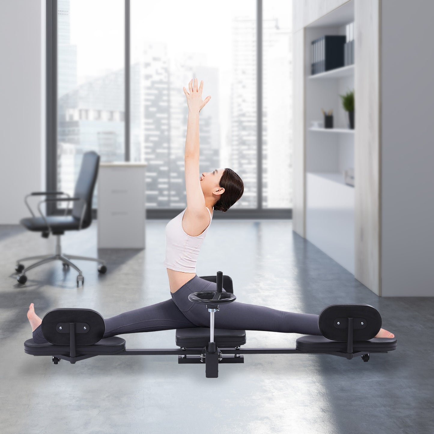 Legextensionapparaat – Beenstrekmachine – Stretchapparaat – Splittrainer – Heupabductiemachine – Maximale Rekhoek 180° – Stevig Stalen Frame