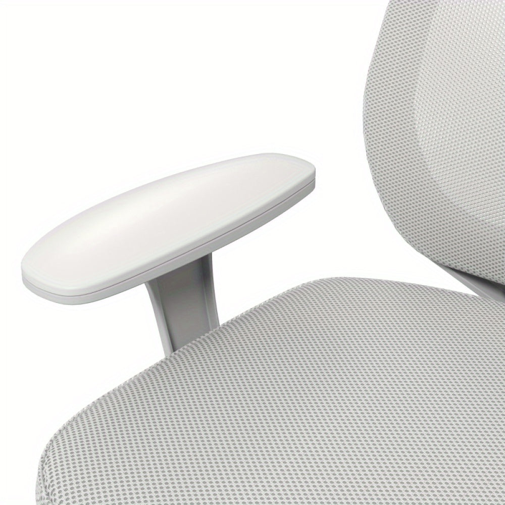 Bureaustoel – Ergonomische Stoel – Office Chair – Kantoorstoel – Verstelbare Bureaustoel – Draaibaar – Ademend Mesh – Max. 120 kg – Grijs