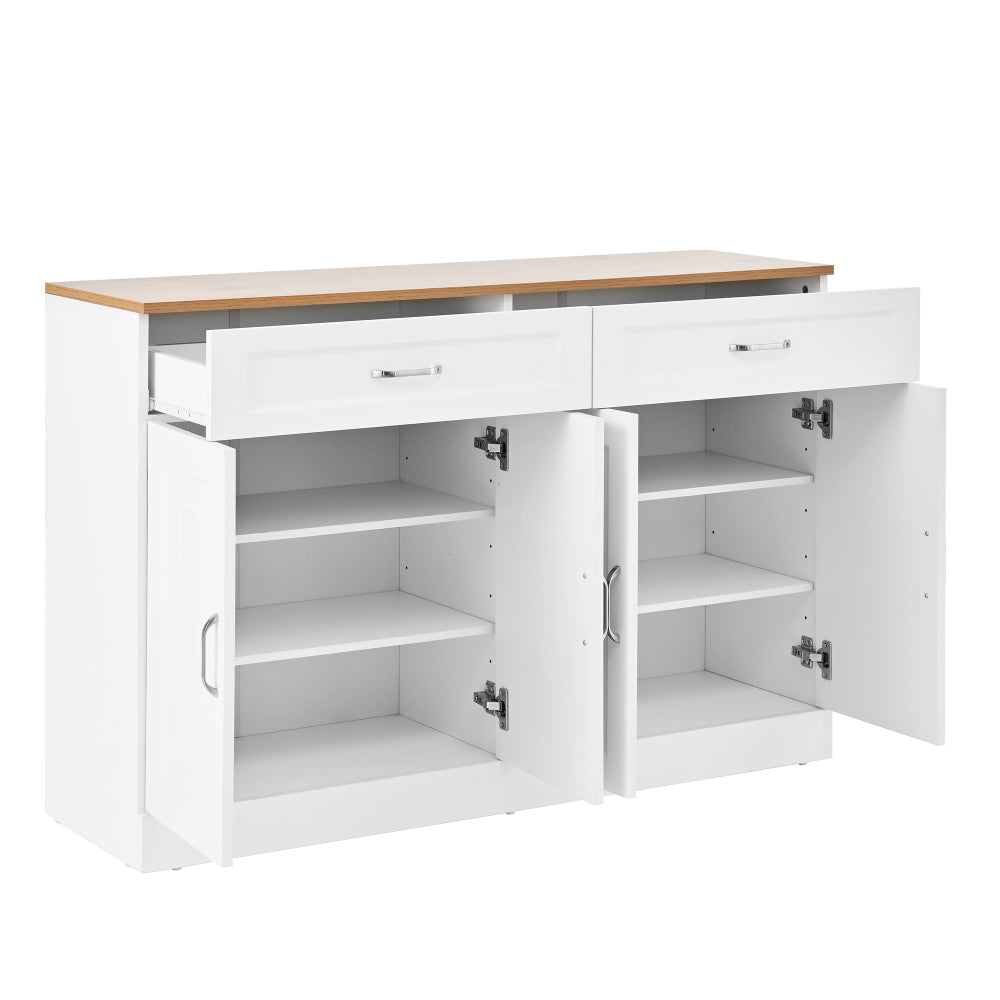 Dressoir – Sideboard – Opbergkast – Ladekast – Witte kast – 120 cm breed – Softclose deuren & laden