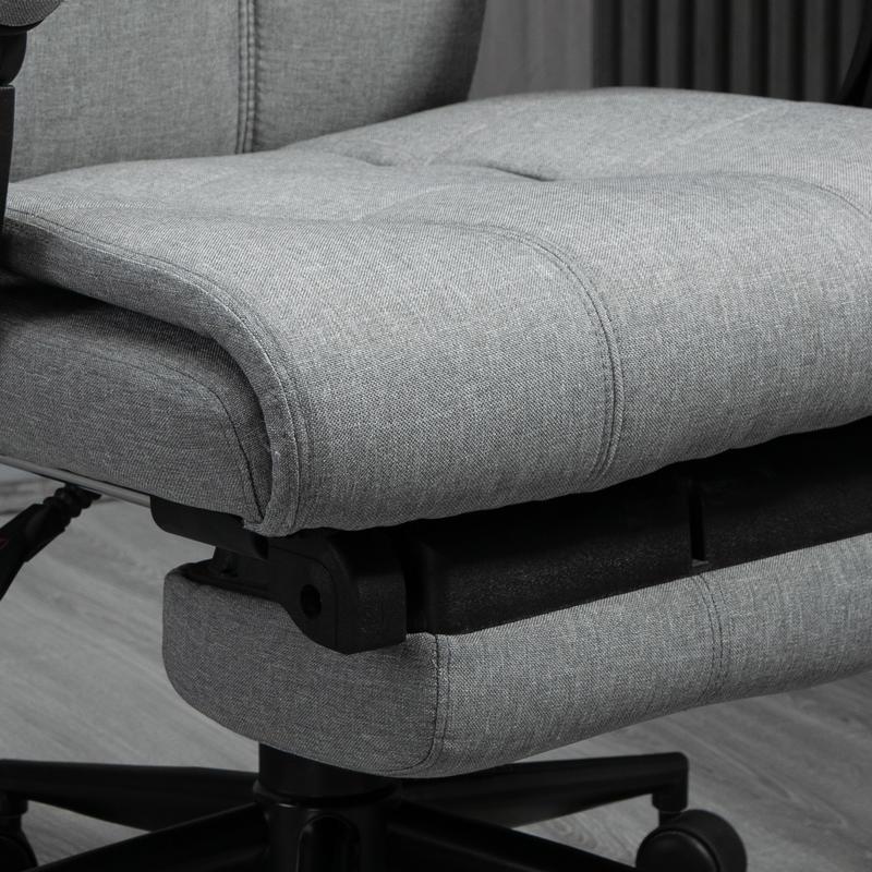 Ergonomische Bureaustoel – Kantoorstoel – Bureaustoel Met Lendensteun – Draaistoel – Werkstoel – Handmatig Verstelbaar – Stevige Draaivoet Voor Harde Vloeren