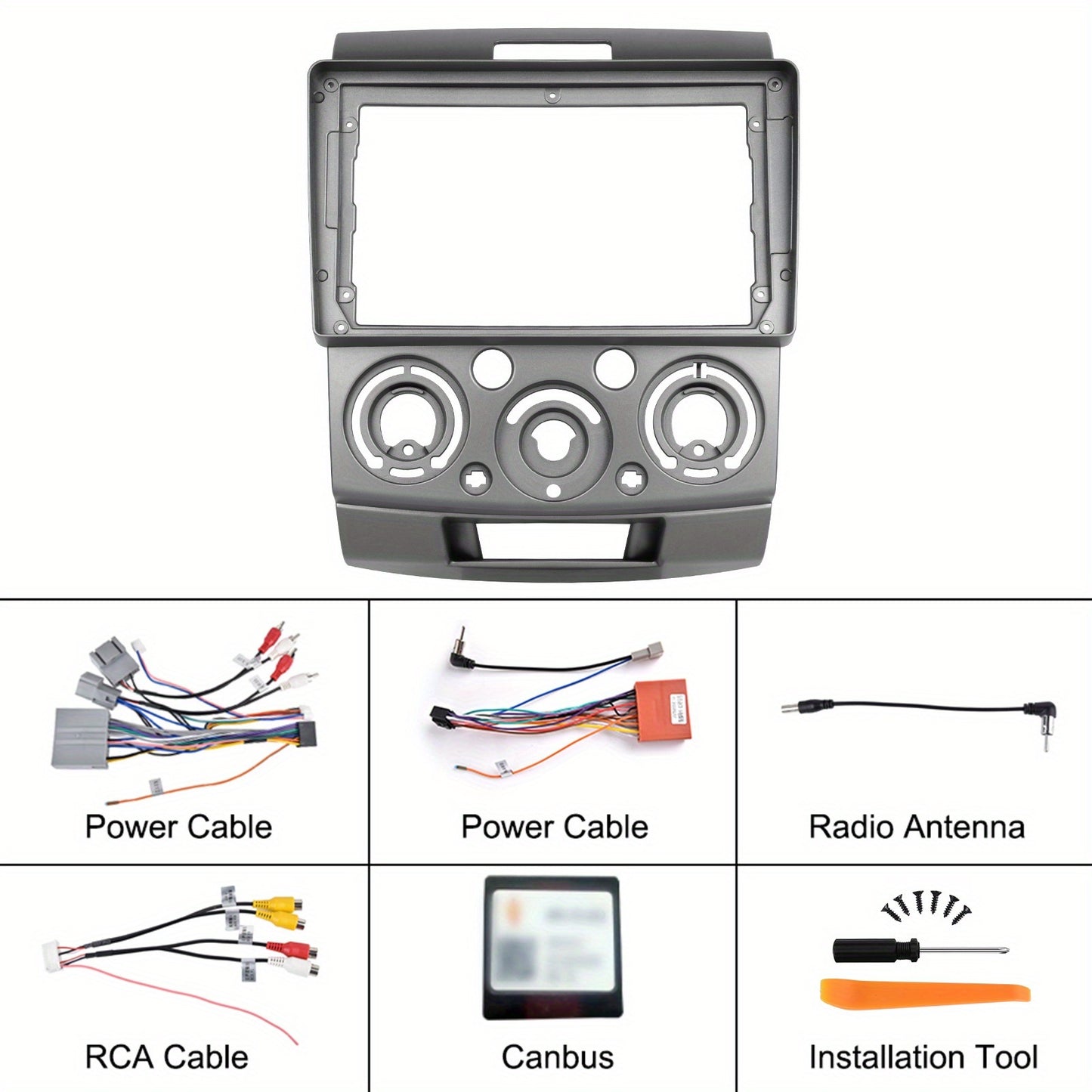Android Autoradio – Multimedia Speler – Auto Stereo – Touchscreen Navigatie – 9 Inch IPS Scherm – Draadloze CarPlay & Android Auto – Inclusief AHD Achteruitrijcamera