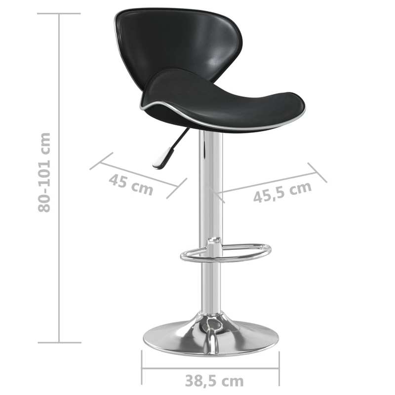 Modern Black Faux Leather Bar Stool with Backrest - Heavy-Duty & Particle Board, Square Footrest, Easy-Clean Counter Height Chair, Bar, Cafe - Assembly Required (No)