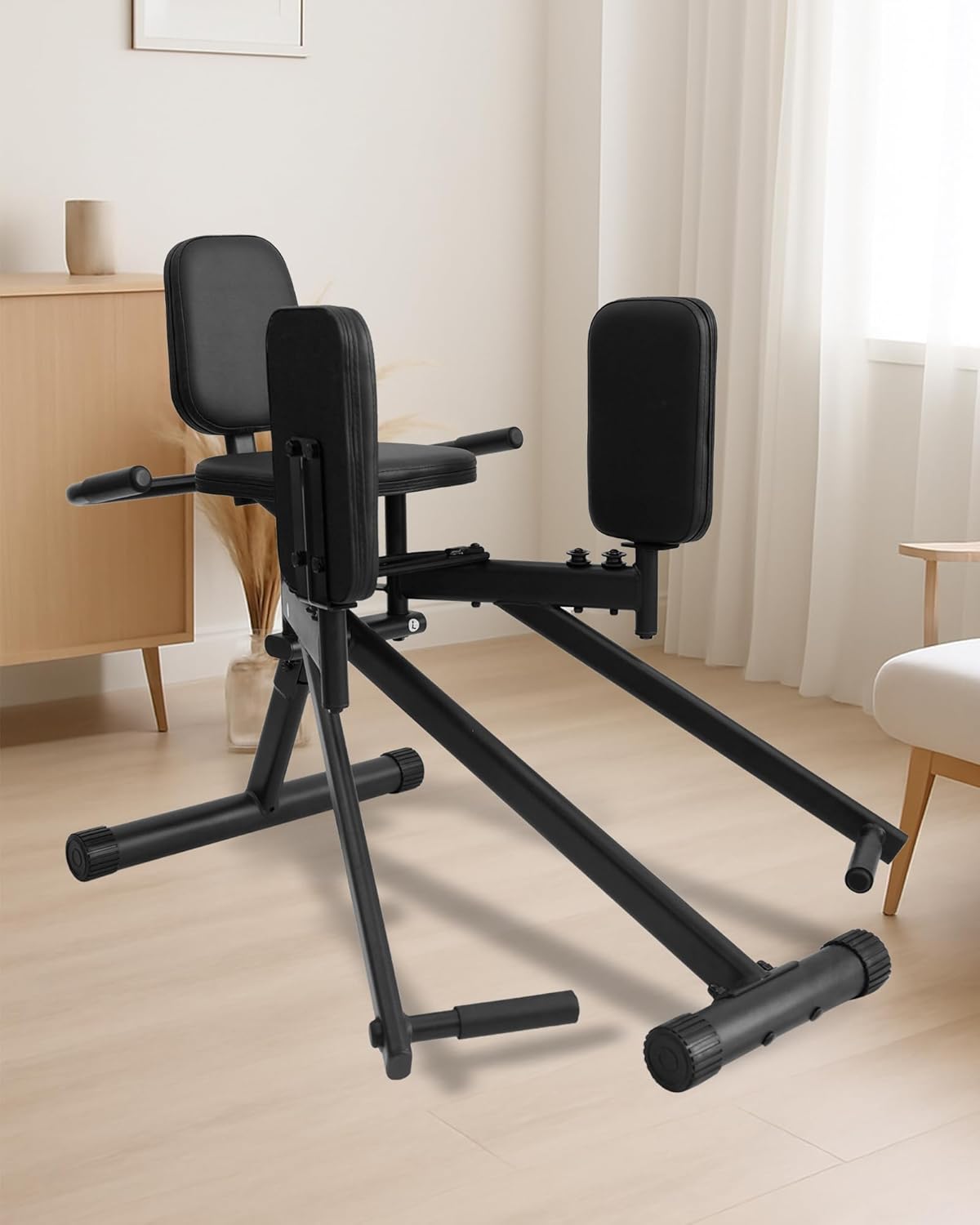 GUUG Adductors Abductor Machine: Ianco Thigh Beentrainingsapparatuur Heupspieropbouw en Abductie Verstelbare Weerstand Voor Mannen En Vrouwen Zwart