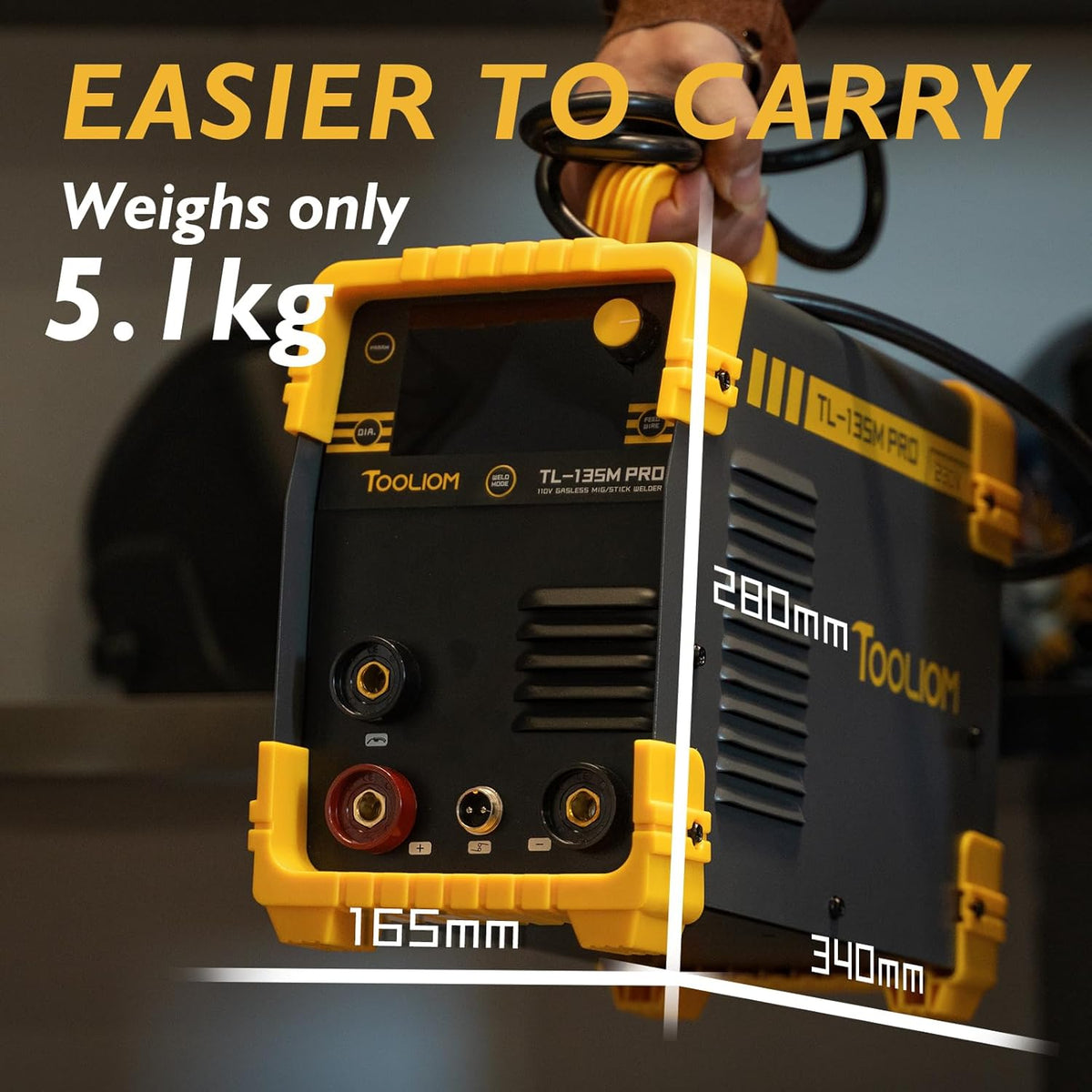 Gasloos MIG Lasapparaat – Flux-Core MIG Lasser – TIG Lasmachine – Elektrode Lasser – 3-in-1 Lasapparaat – Compact & Lichtgewicht – 230V Ingangsspanning