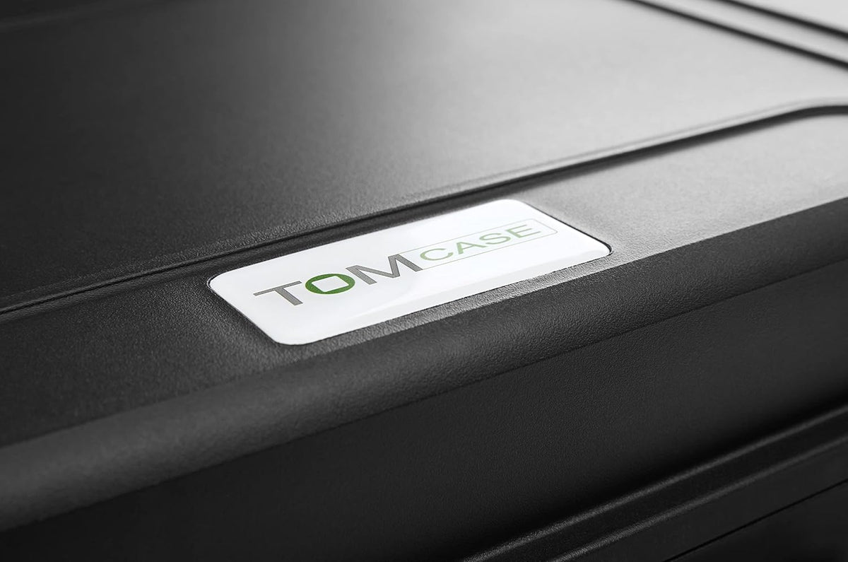 TOMcase waterdichte Buitenkoffer 56x43x22 cm met Rasterschuim/Kubusschuim; IP67 Transportkoffer (Zwart)