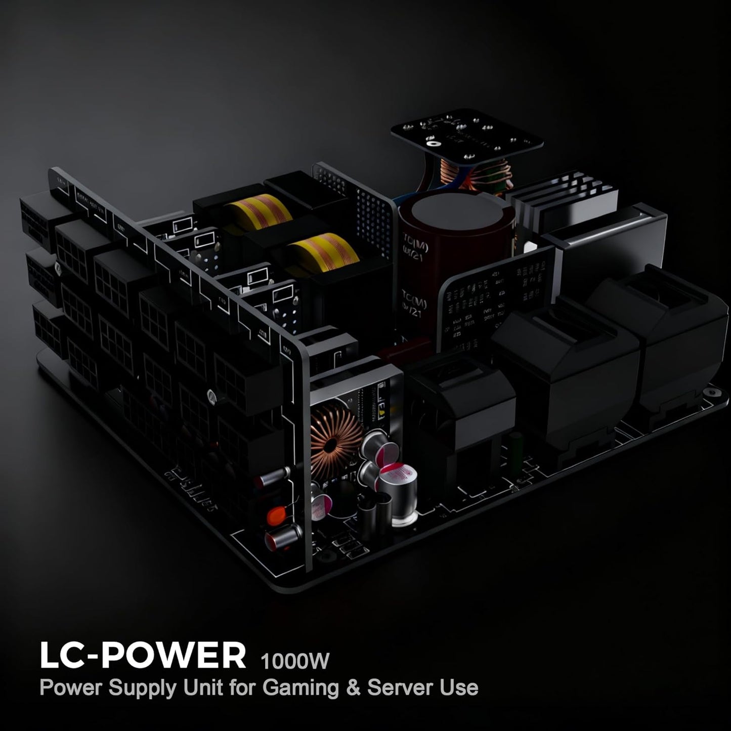 LC-POWER ATX 3.1 voeding, 1000 W, PCIe 5.1