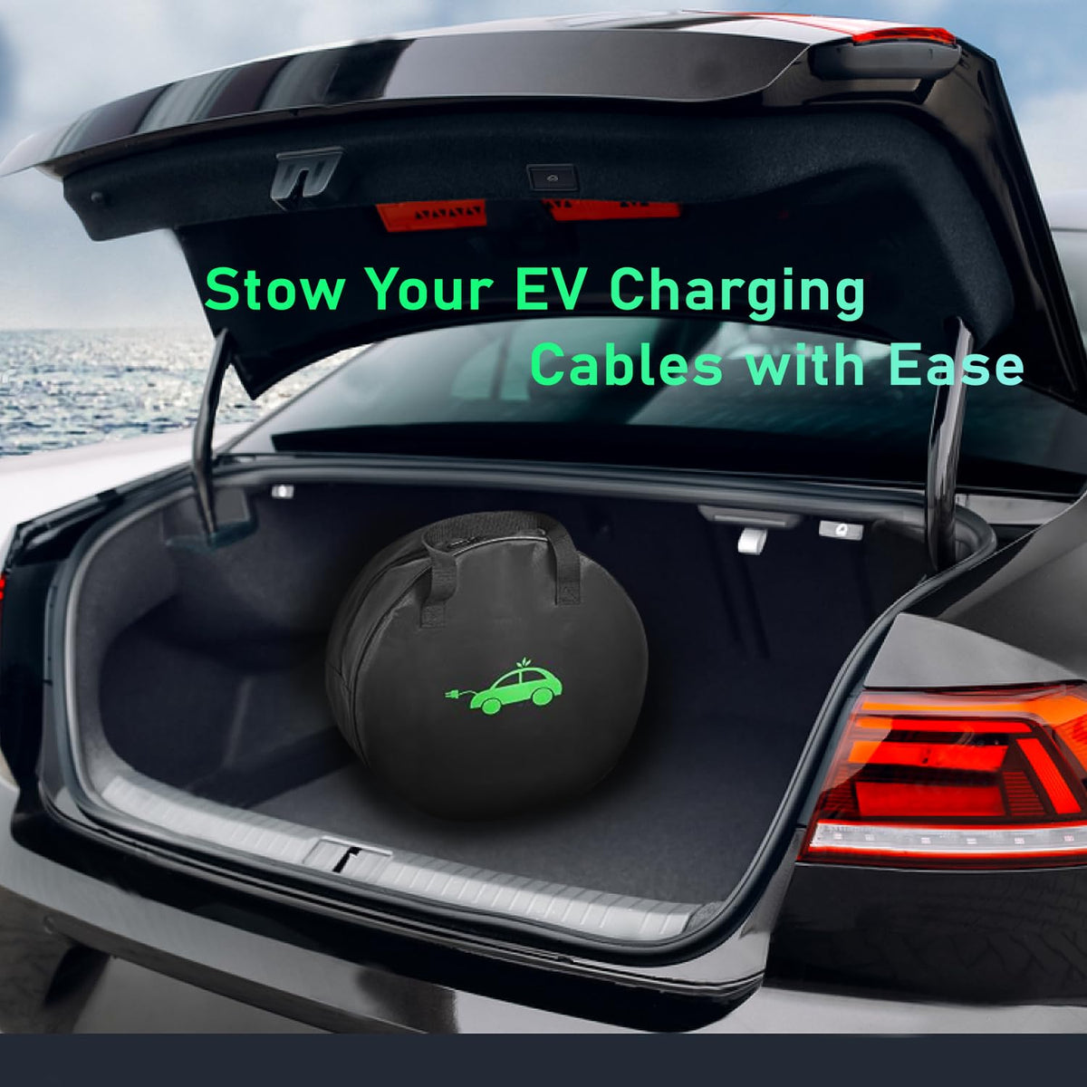 EV oplaadkabel met opbergtas, Mode 3 Type 2 naar Type 2 EV snellaadkabel, 22KW 32A 5 meter oplaadkabel voor elektrische auto's, 3 fase Type 2 oplaadkabel voor EV en PHEV