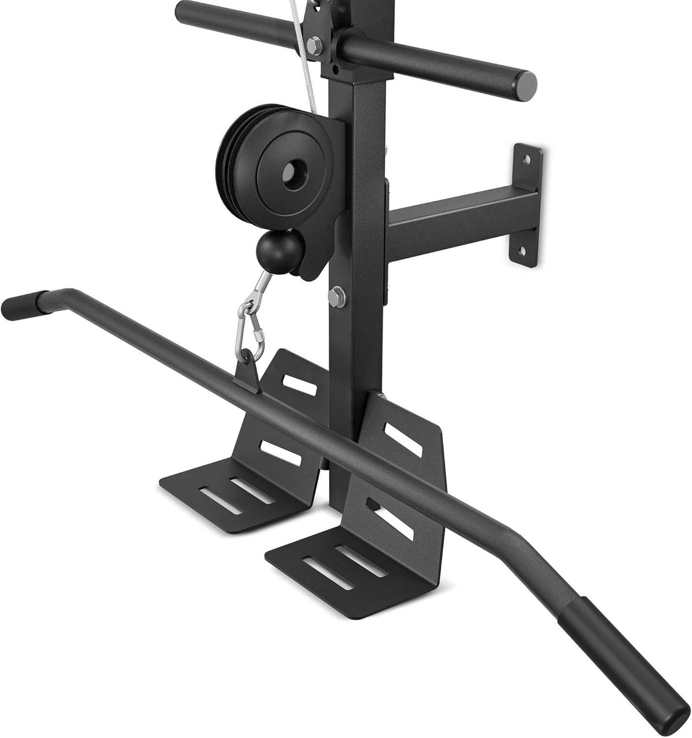 Lat Pulldown – Muurmontage Lat Pulldown – Kabelmachine – Rugtrainer – Krachtstation – Compact Ontwerp – Stalen Frame Met Poedercoating