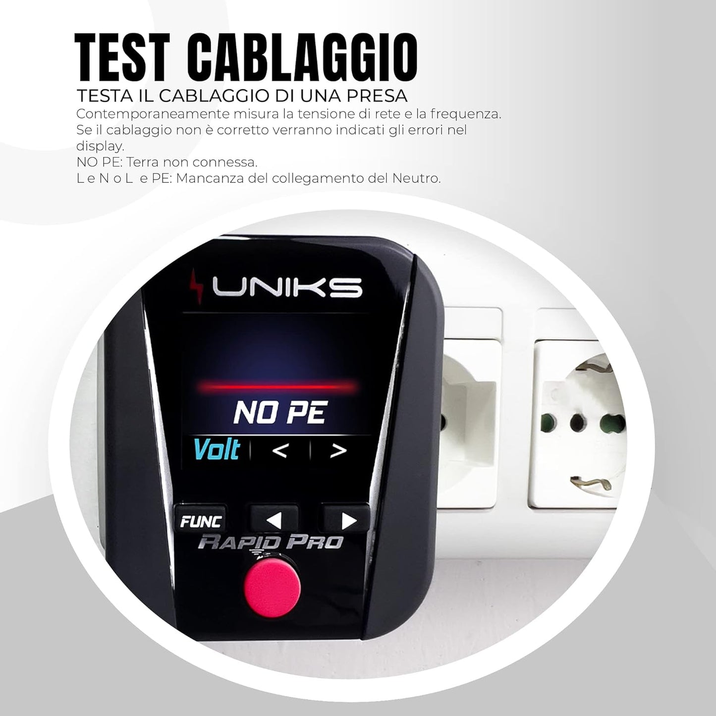 Uniks Multifunctioneel in zakformaat voor de inspectie van elektrische installaties - RAPIDPRO