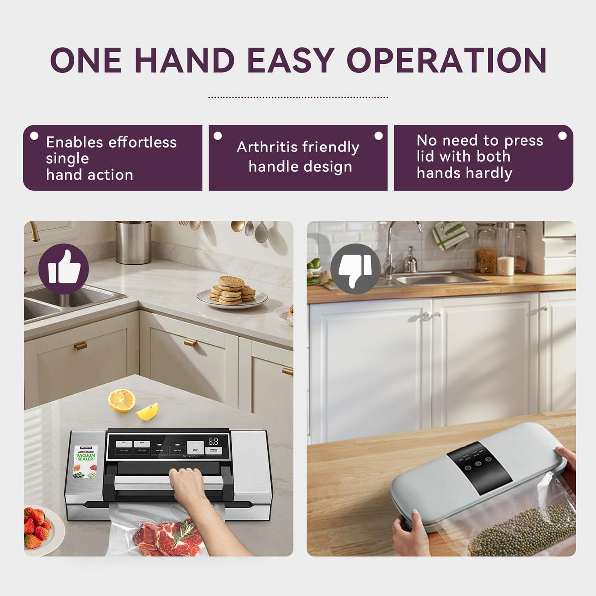 Mesliese Krachtige 95 KPA Vacuum Sealer VS8009
