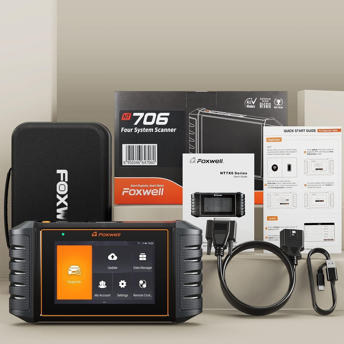 OBD2 Scanner – Diagnoseapparaat – Foutcode Lezer – Auto Diagnostische Tool – Autodiagnose Scanner – Kleurentouchscreen – Draadloze WiFi Updates