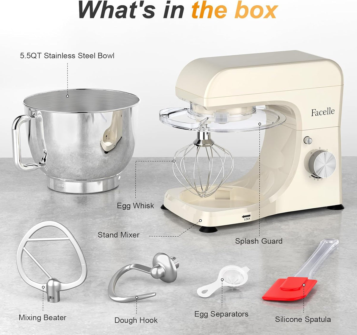 Facelle Stand Mixer - Wit
