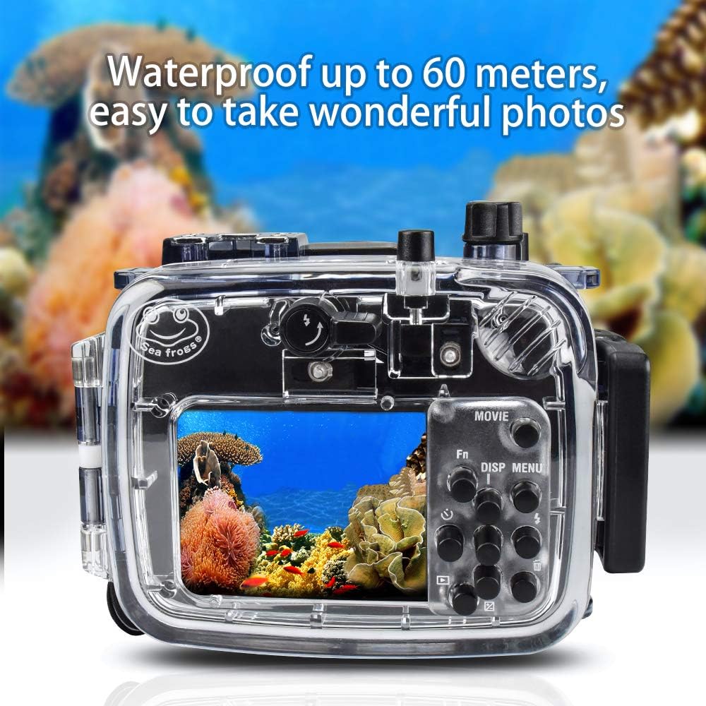 Sea frogs for RX100 VI 60m/195ft Sea frogs Underwater Camera Housing