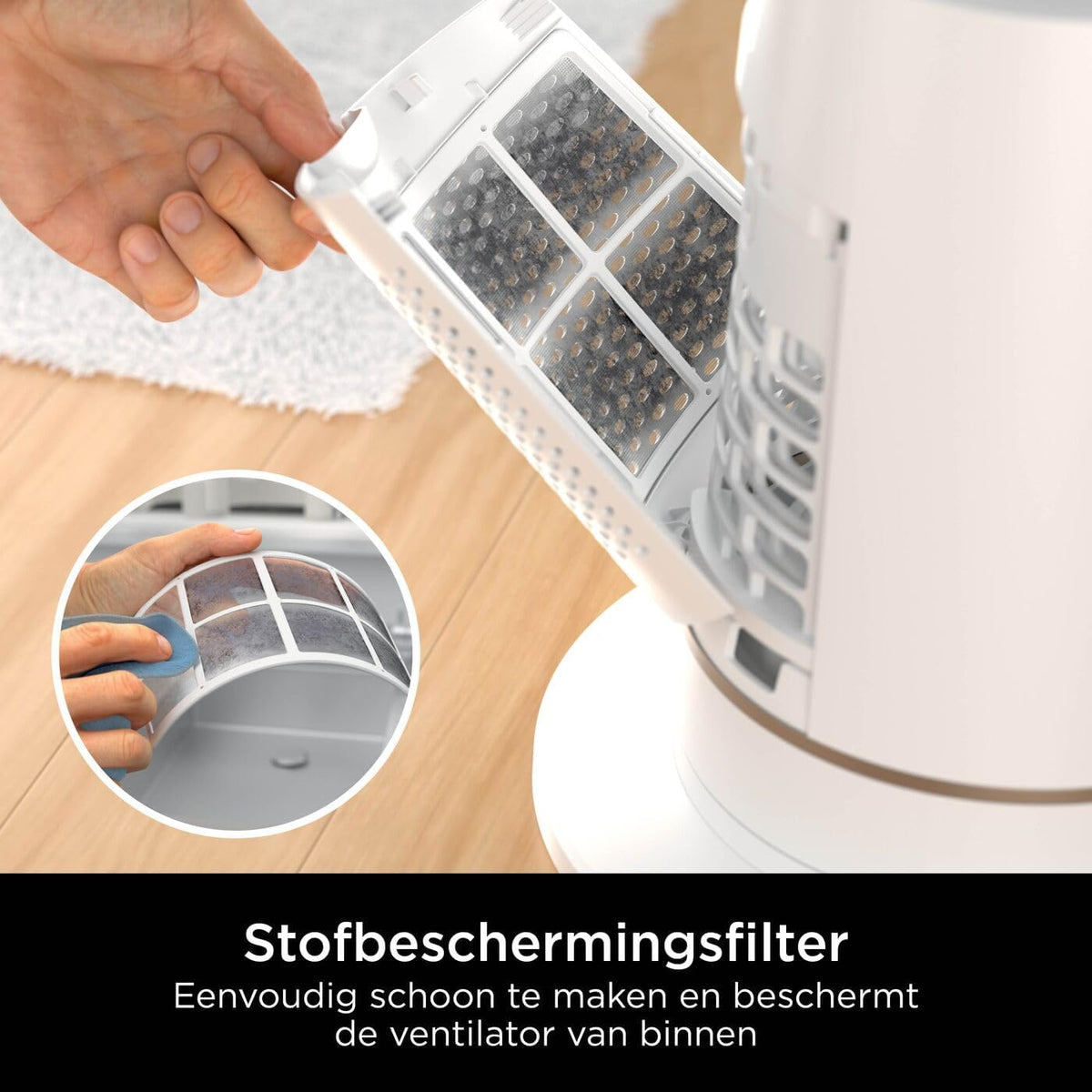 Bladloze Torenventilator Duifgrijs – Torenventilator, Ventilator, Bladloze Ventilator, Koelventilator – Tot 20 Meter Luchtbereik – 10 Snelheden, 180° Oscillatie