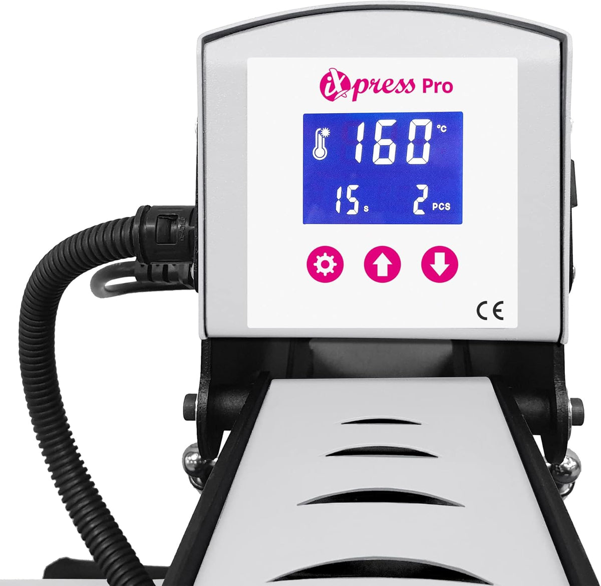 plottiX PL0301006 iXpress Pro Transferpers, metaal, wit, persoppervlak 38 x 38 cm