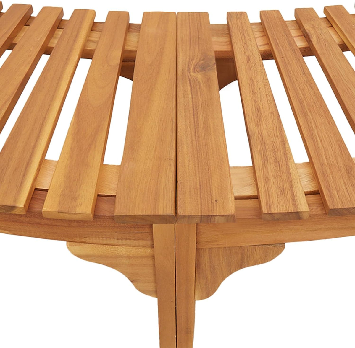 Gecheer Hot Tub Enclosure Surround, functional removable panels Ø255 cm solid wood acacia for outdoor use 3334766 - QUORE